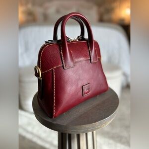 Dooney and Bourke Florentine Cameron Crossbody Satchel in BORDEAUX